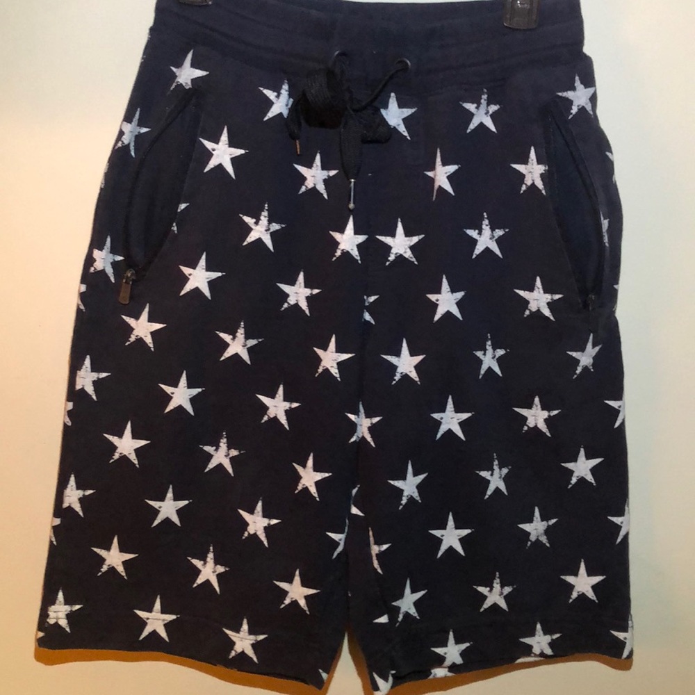 Blue Stared Sweat Shorts